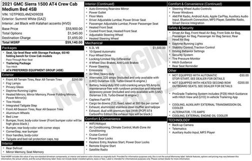 2021 GMC Sierra 1500 AT4