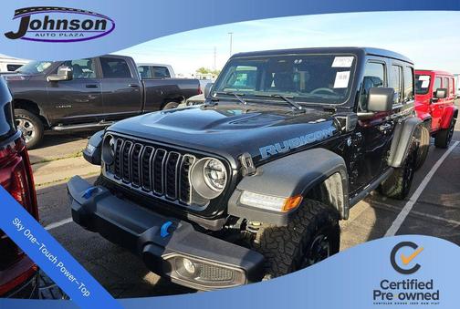 Black Clearcoat 2025 Jeep Wrangler 4xe Rubicon