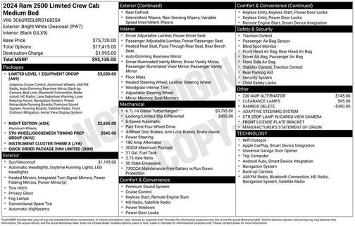2024 RAM 2500 Limited