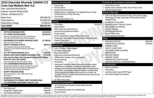 2023 Chevrolet Silverado 2500 LTZ