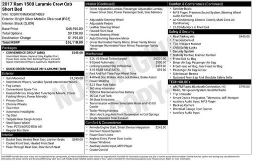 2017 RAM 1500 Laramie