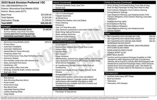 2023 Buick Envision Preferred