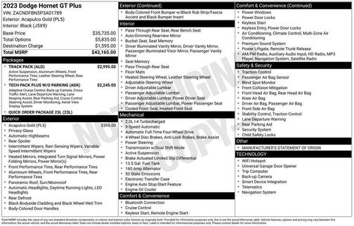 2023 Dodge Hornet GT Plus