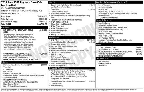 2022 RAM 1500 Big Horn