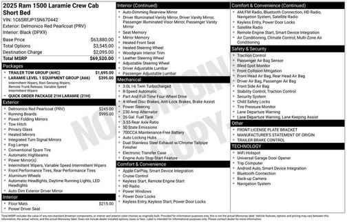 2025 RAM 1500 Laramie