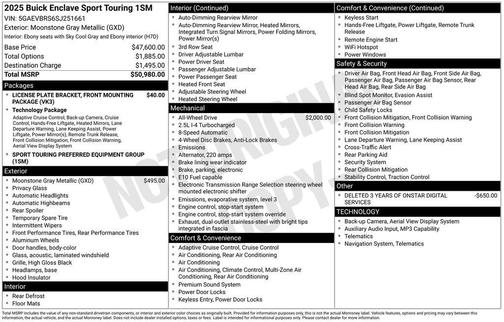 2025 Buick Enclave Sport Touring