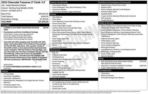 2023 Chevrolet Traverse LT Cloth