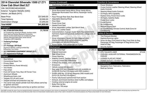 Tungsten Metallic 2014 Chevrolet Silverado 1500 LT