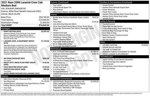 2021 RAM 2500 Laramie