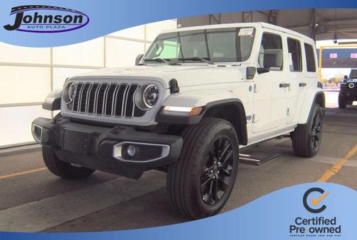 Bright White Clearcoat 2025 Jeep Wrangler 4xe Sahara