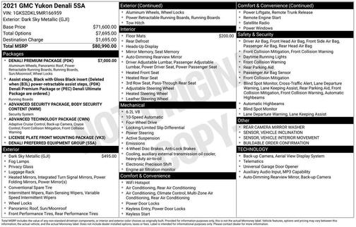 2021 GMC Yukon Denali
