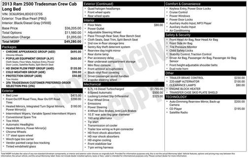 2013 RAM 2500 Tradesman