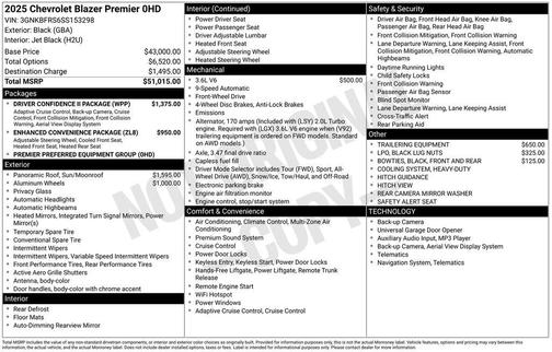 2025 Chevrolet Blazer Premier