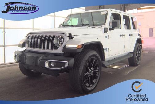 Bright White Clearcoat 2025 Jeep Wrangler 4xe Sahara