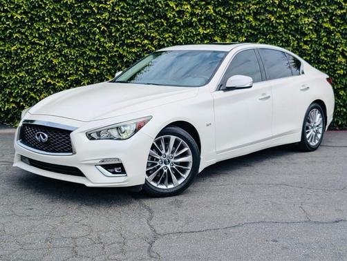 Majestic White 2019 INFINITI Q50 3.0t LUXE