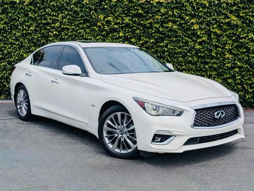 Majestic White 2019 INFINITI Q50 3.0t LUXE