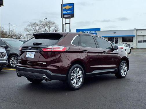 Burgundy Velvet Metallic Tinted Clearcoat 2019 Ford Edge Titanium