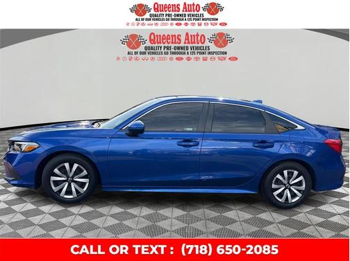 Aegean Blue Metallic 2024 Honda Civic LX