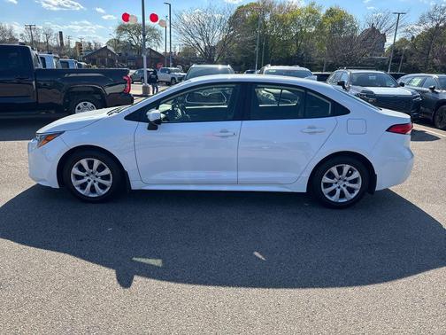 White 2022 Toyota Corolla LE