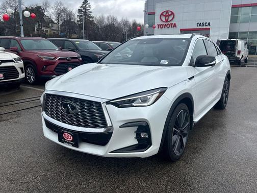 Radiant White 2025 INFINITI QX55 LUXE
