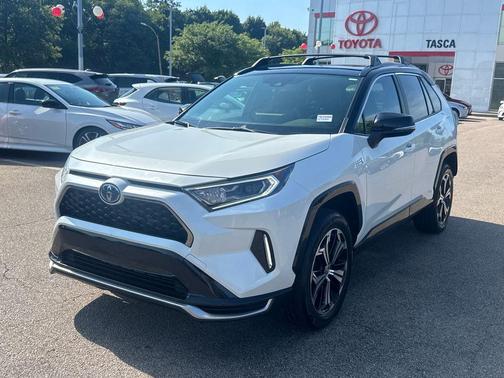 Blizzard Pearl w/Midnight Black Roof 2021 Toyota RAV4 Prime XSE