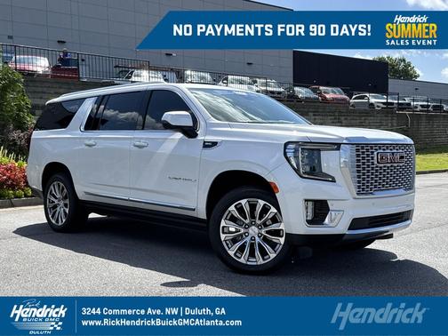 White Frost Tricoat 2023 GMC Yukon XL Denali