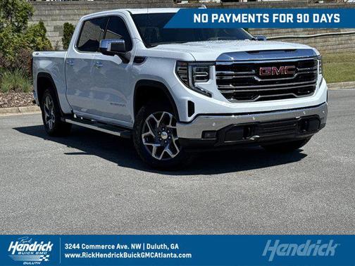 Glacier White Tricoat 2026 GMC Sierra 1500 SLT