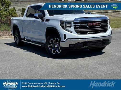 Glacier White Tricoat 2026 GMC Sierra 1500 SLT