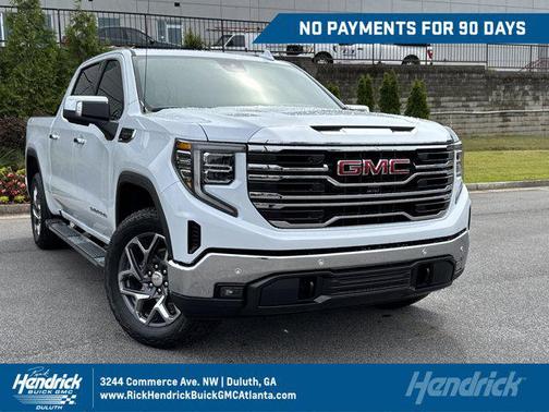 Glacier White Tricoat 2026 GMC Sierra 1500 SLT