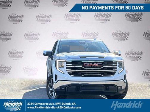 Summit White 2023 GMC Sierra 1500 SLT