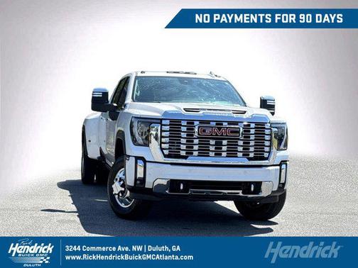 White Frost Tricoat 2024 GMC Sierra 3500 Denali