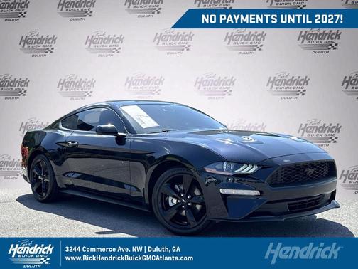 Antimatter Blue Metallic 2021 Ford Mustang EcoBoost