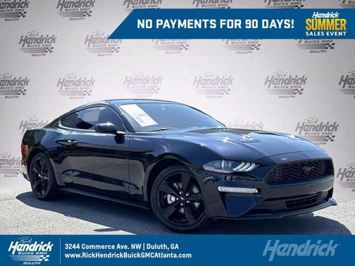 Antimatter Blue Metallic 2021 Ford Mustang EcoBoost
