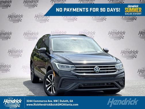 Deep Black Pearl 2024 Volkswagen Tiguan 2.0T S