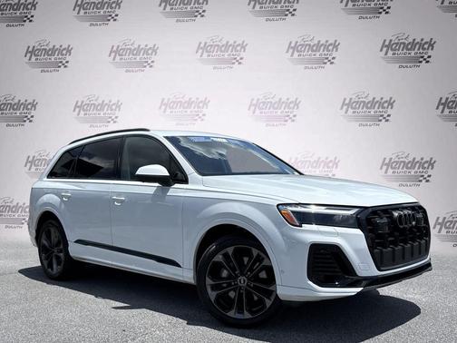 Glacier White Metallic 2025 Audi Q7 55 Premium Plus