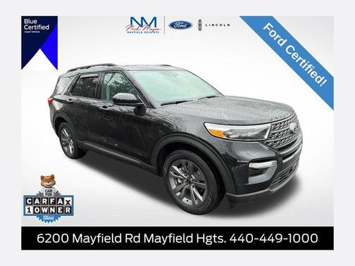 AGATE BLACK METALLIC 2022 Ford Explorer XLT