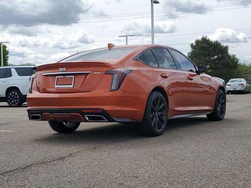 Blaze Orange Metallic 2023 Cadillac CT5 Sport