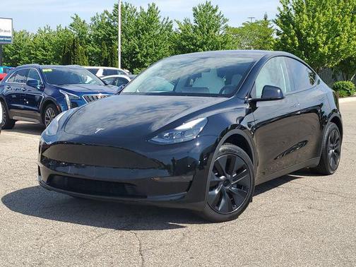 Solid Black 2024 Tesla Model Y Long Range Single Motor Rear-Wheel Drive