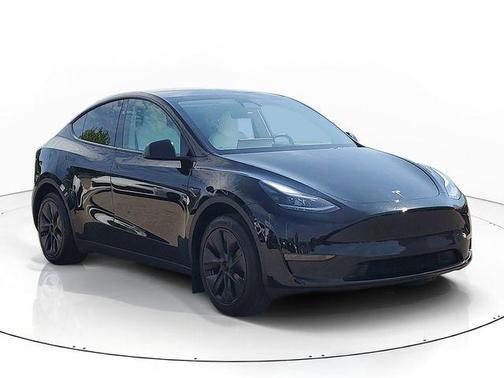 Solid Black 2024 Tesla Model Y Long Range Single Motor Rear-Wheel Drive