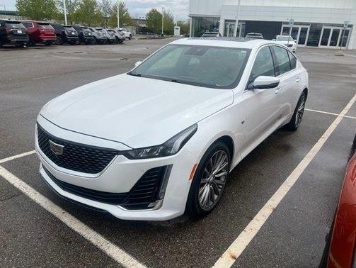 Crystal White Tricoat 2023 Cadillac CT5 Premium Luxury