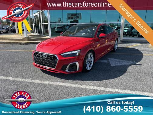 Progressive Red 2024 Audi A5 Sportback 45 S line quattro Premium