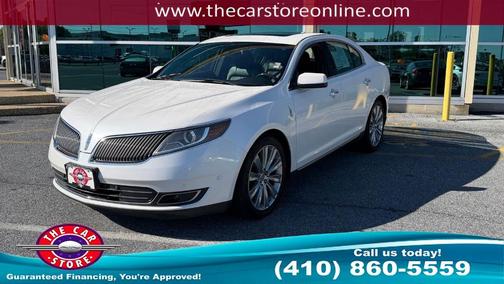 White Platinum Clearcoat Metallic 2014 Lincoln MKS EcoBoost