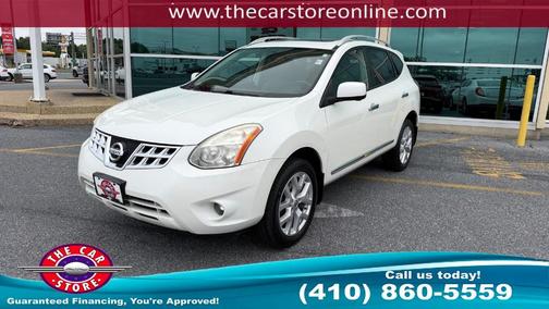 Pearl White 2013 Nissan Rogue SV w/SL Pkg