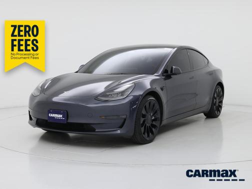 Gray 2023 Tesla Model 3 Performance