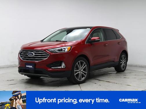 Red 2020 Ford Edge Titanium
