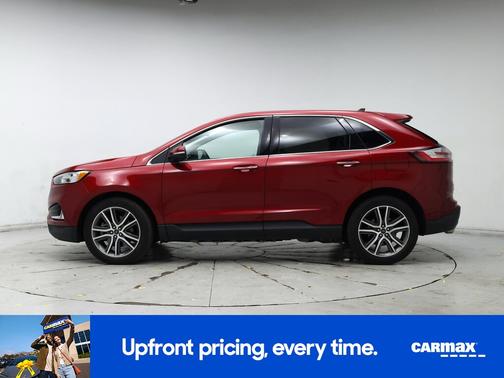 Red 2020 Ford Edge Titanium