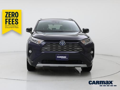 Blue 2021 Toyota RAV4 Hybrid XSE