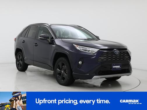 Blue 2021 Toyota RAV4 Hybrid XSE