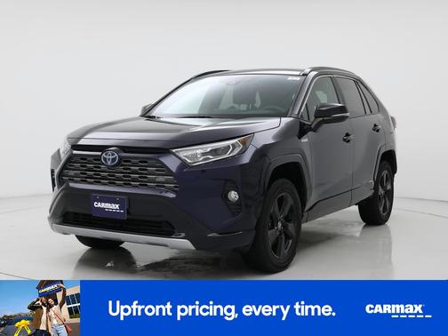 Blue 2021 Toyota RAV4 Hybrid XSE