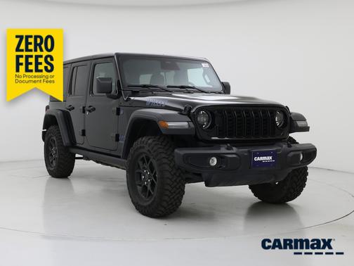 Black 2025 Jeep Wrangler 4xe Willy's
